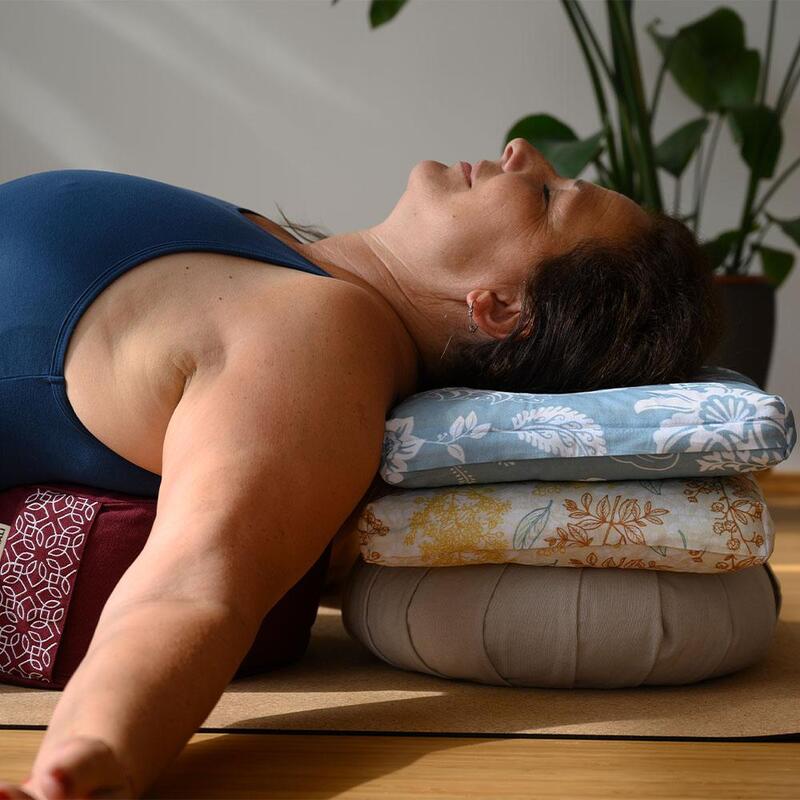 Cuscino cervicale da yoga - Blu