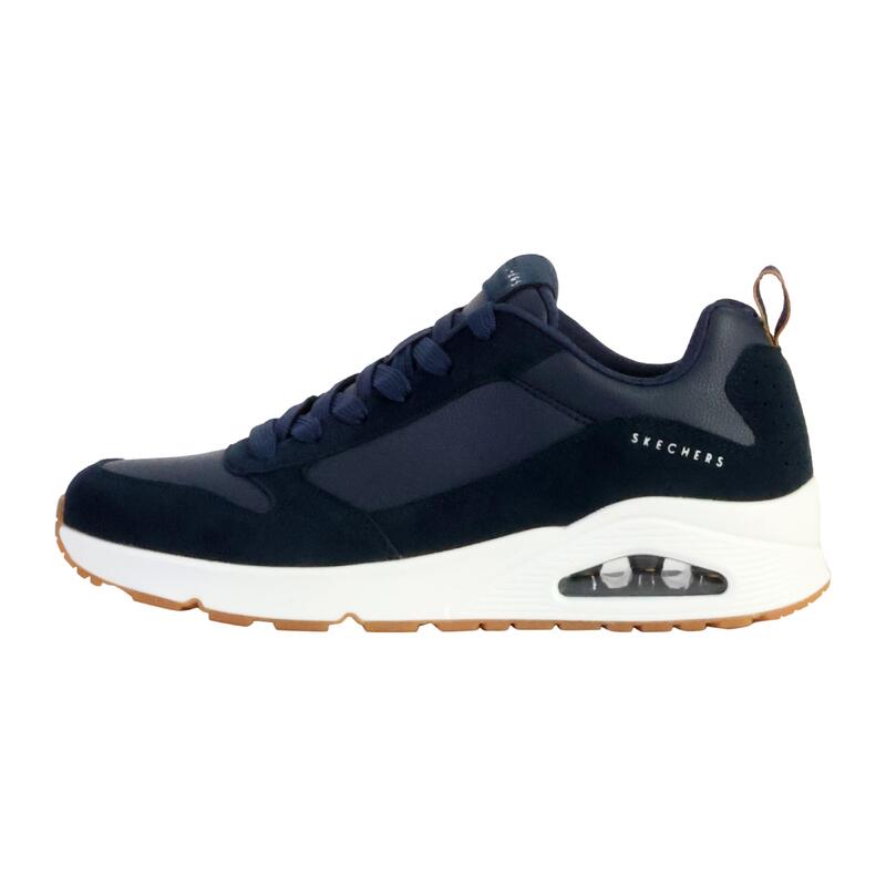 Zapatillas Deportivas Caminar Hombre Skechers 232629_BKGY Negras sin  Cordones