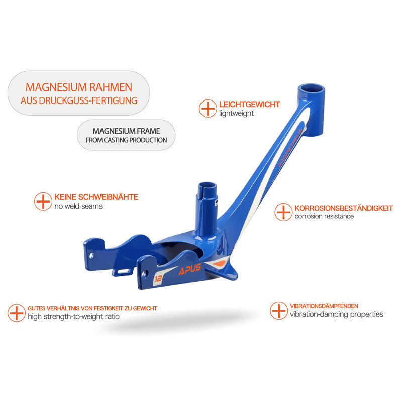 Laufrad ab 2-3 Jahre 14/12 Zoll Räder Kinderlaufrad Magnesiumrahmen Modell APUS