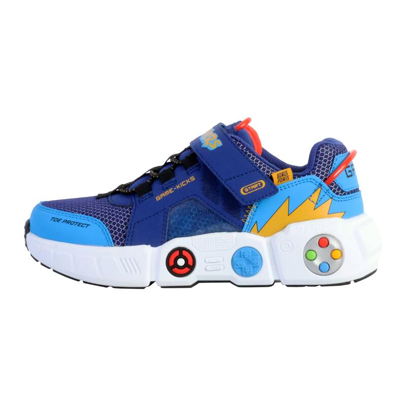 Basket Basse à Scratch Skechers Juniors Uno Lite-Worlo - Enfant