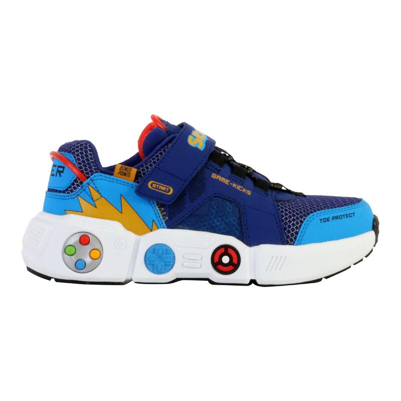 Basket Basse à Scratch Skechers Juniors Uno Lite-Worlo - Enfant