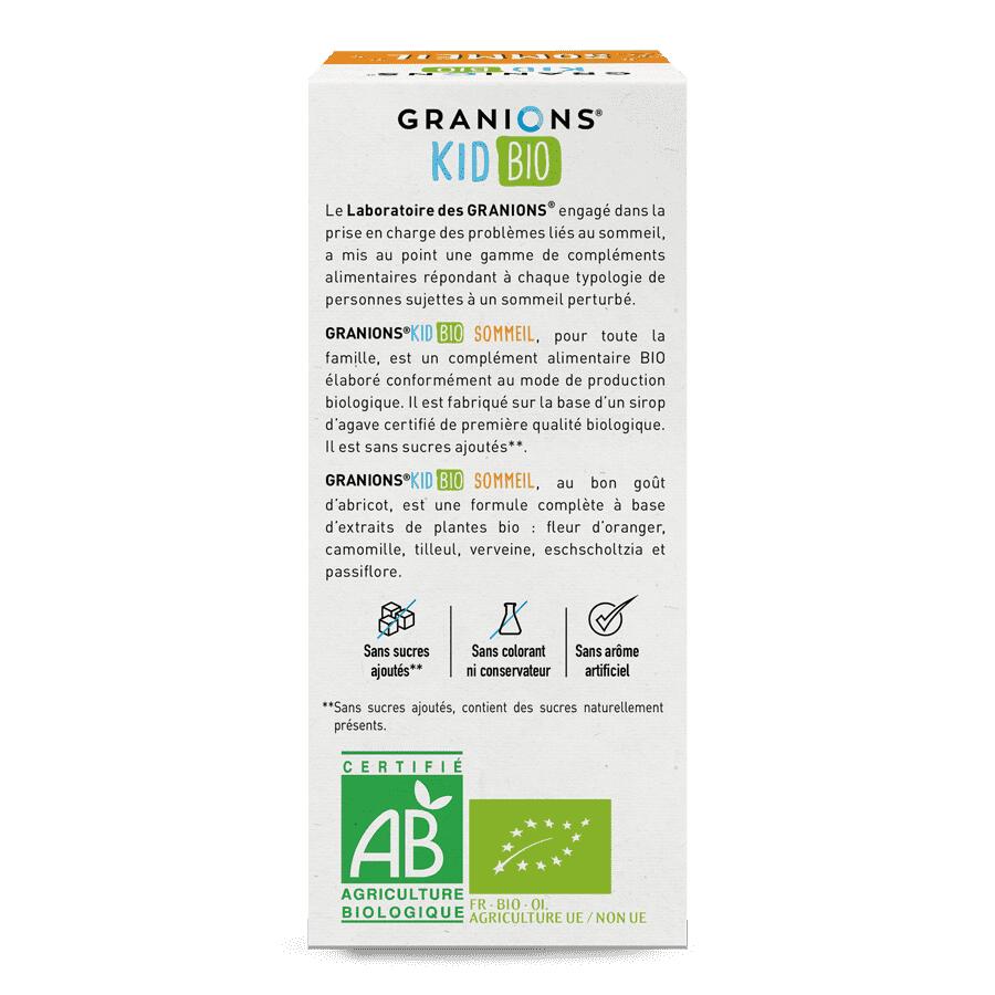 Kid Bio Sommeil - Sirop Aux Plantes Goût Abricot - 125 ml 3/7
