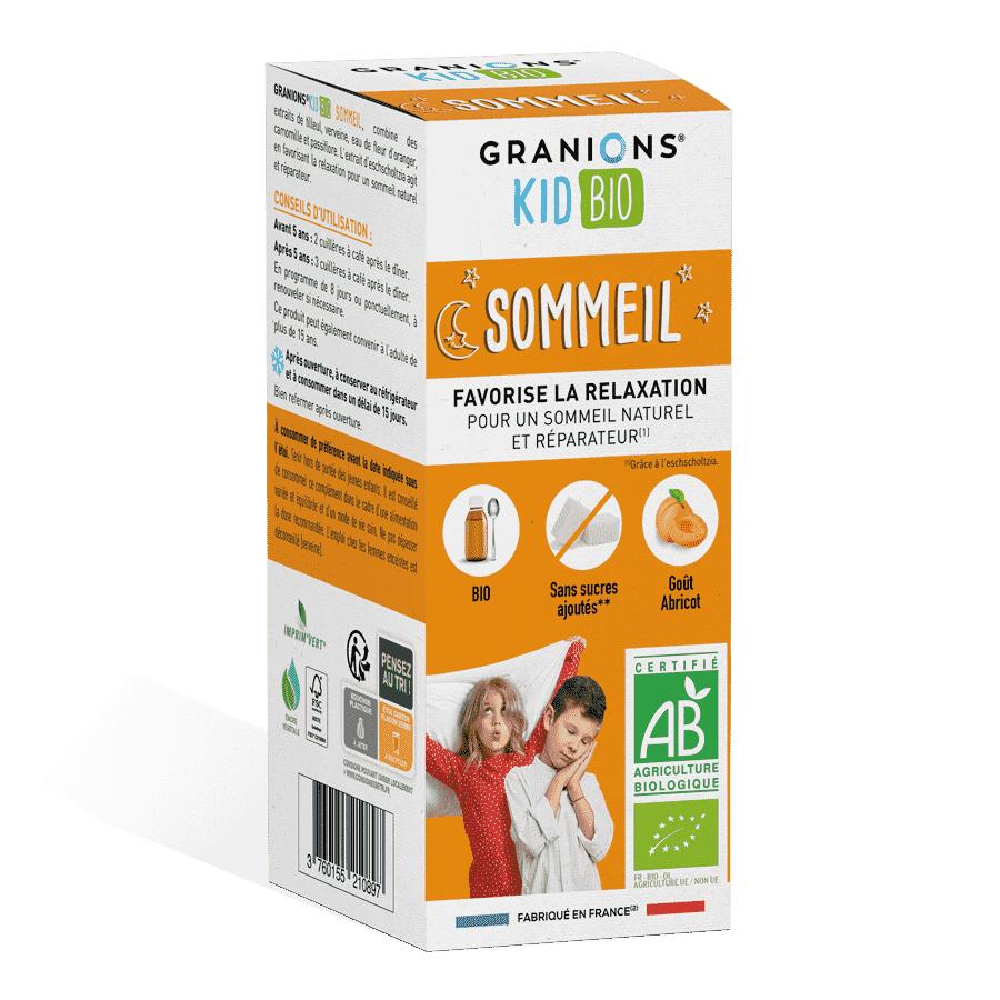 Kid Bio Sommeil - Sirop Aux Plantes Goût Abricot - 125 ml 2/7