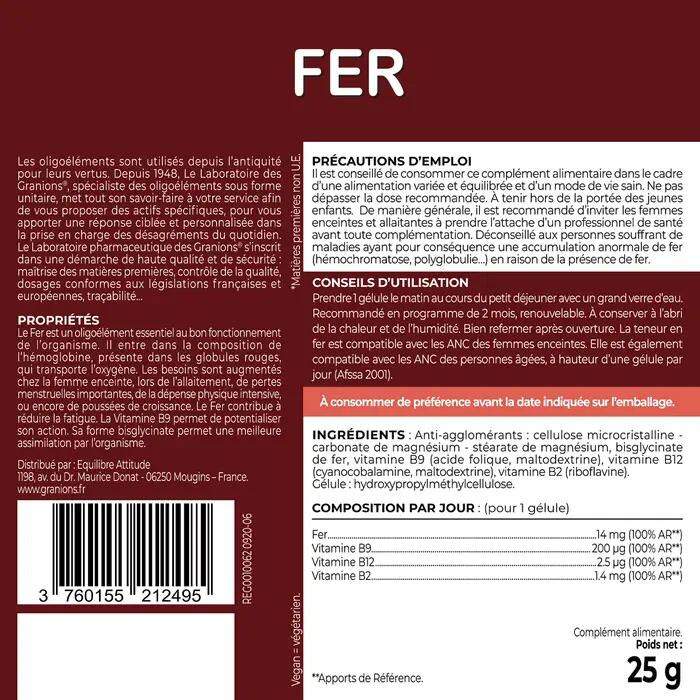 Fer 14 mg - 60 gélules 5/7