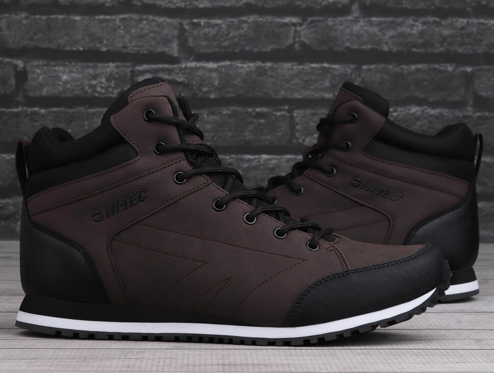 Buty męskie trekkingowe HI-TEC ARNEL MID DARK BROWN