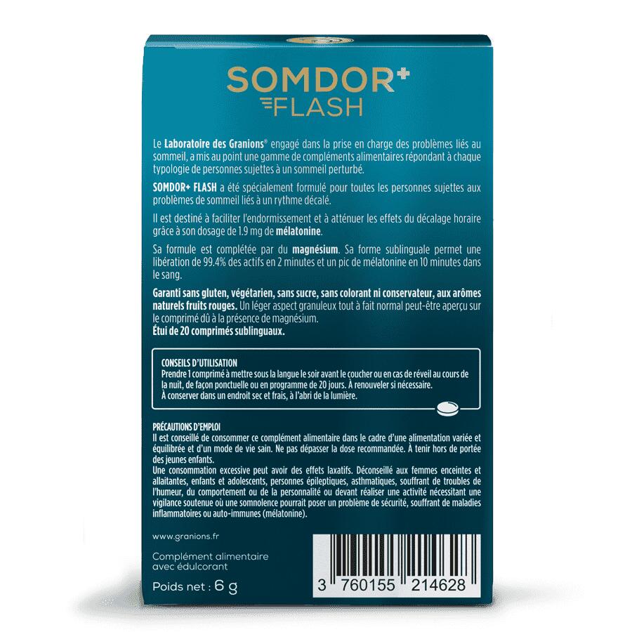 GRANIONS Somdor+ Flash 20 comprimés 2/3