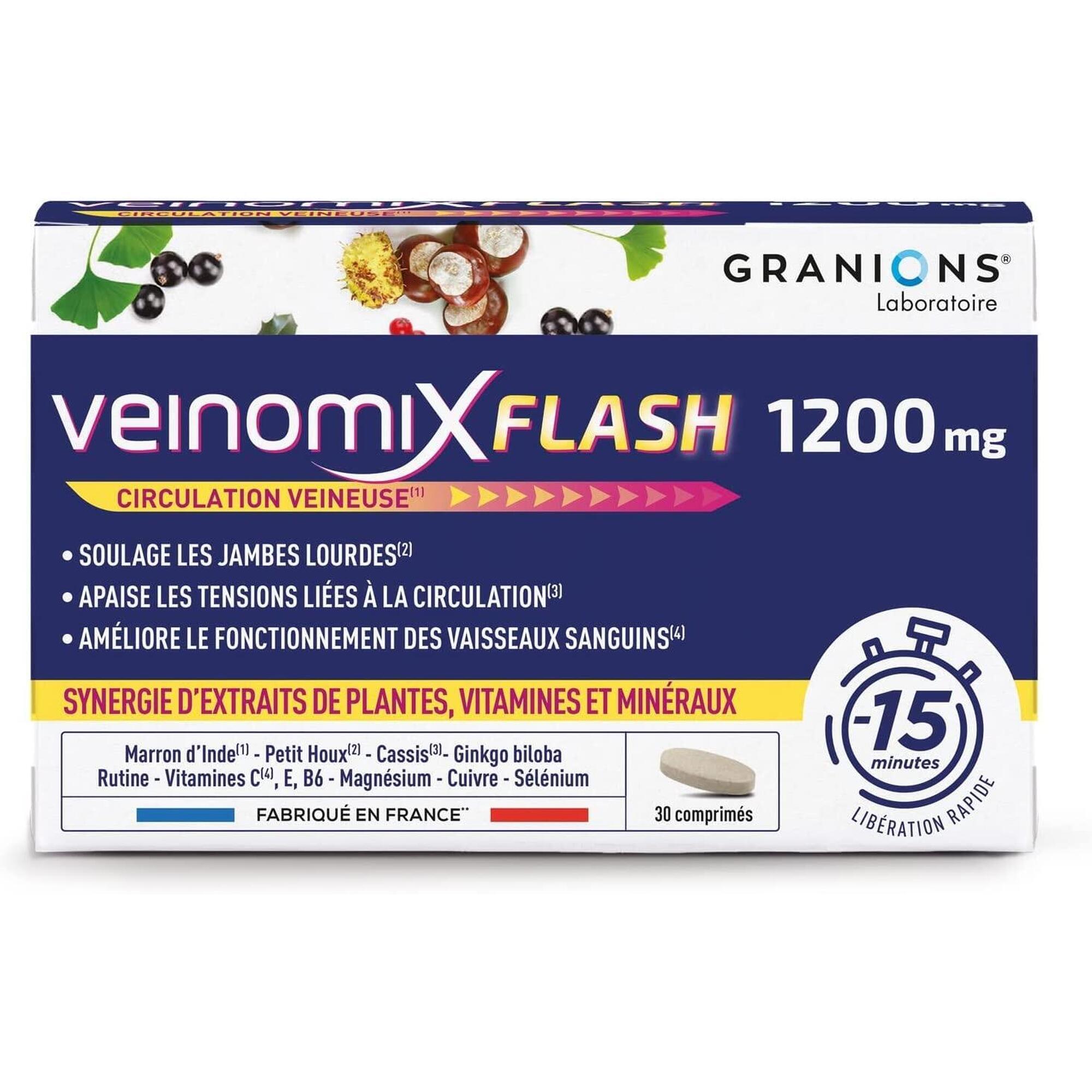 Granions - Granions Veinomix Flash 1200 Mg - Probiotiques - Taille Unique - Decathlon