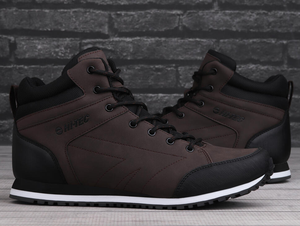Buty męskie trekkingowe HI-TEC ARNEL MID DARK BROWN