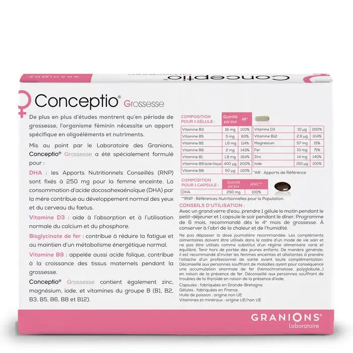 Conceptio Grossesse - 30 capsules + 30 gélules 2/7
