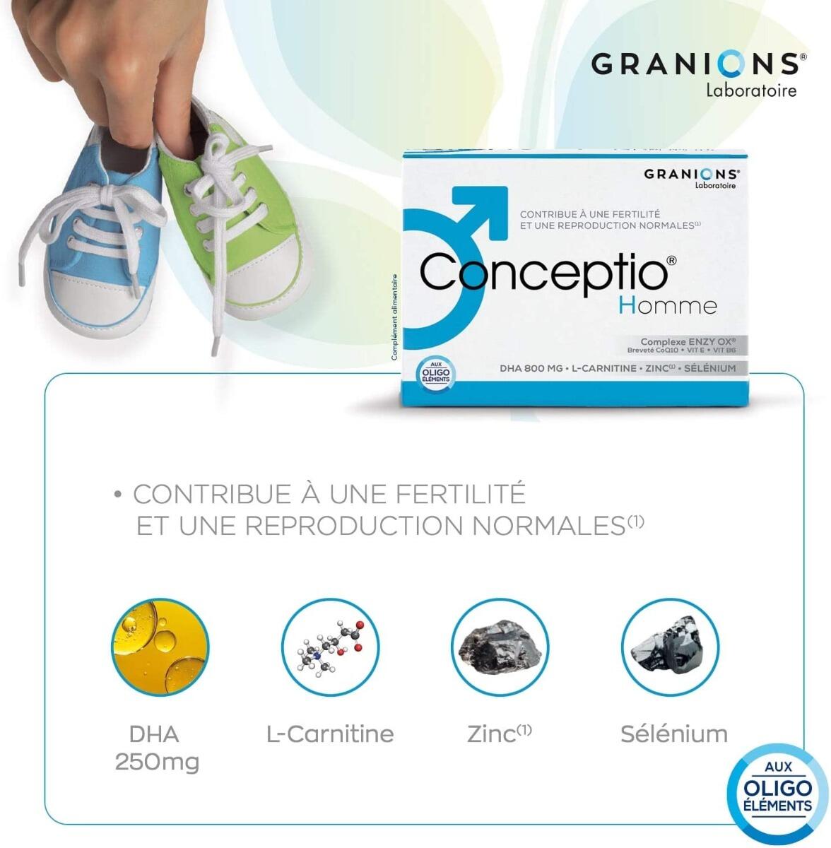Conceptio Homme - 90 capsules + 30 sachets 3/7