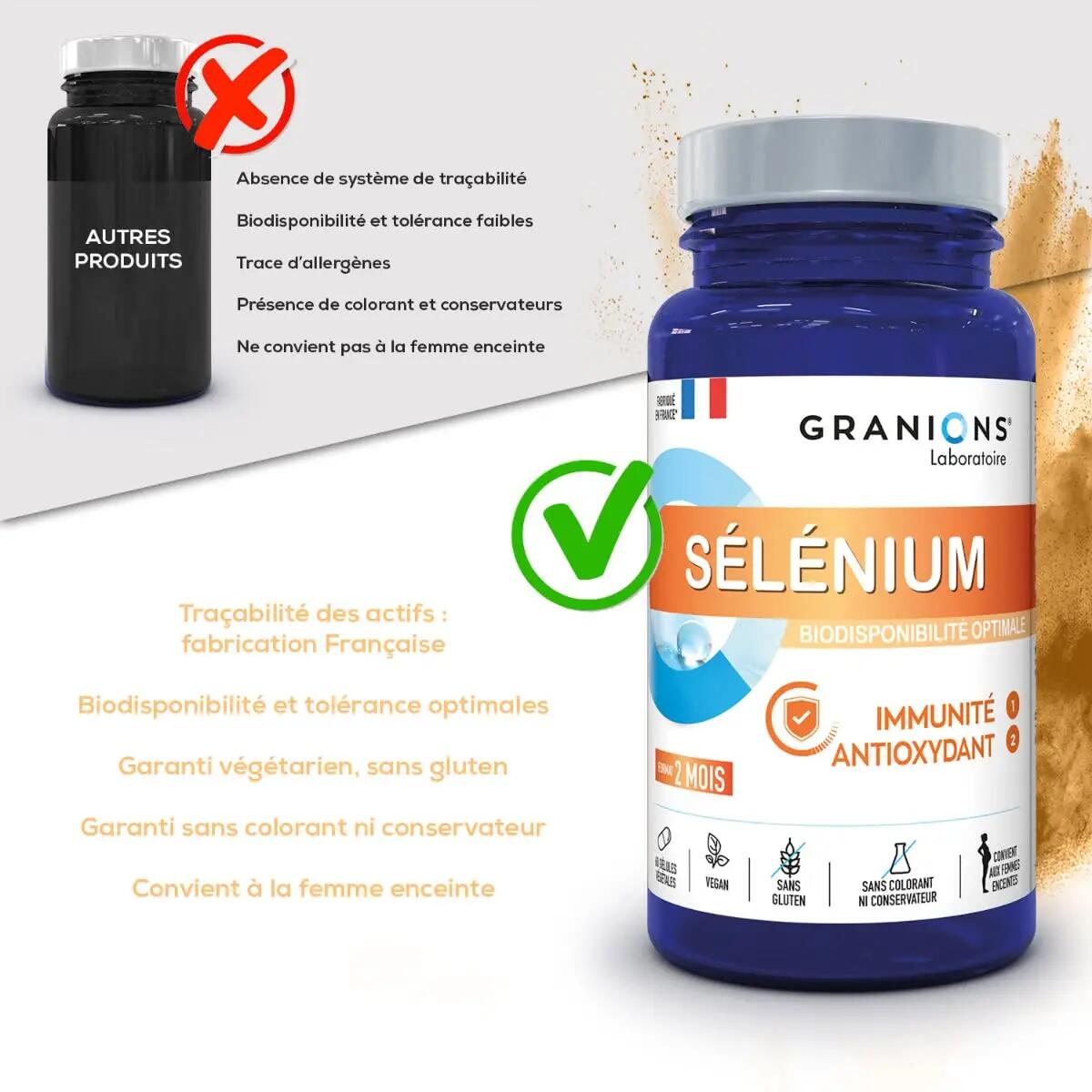 Sélénium 55 µg - 60 gélules 4/7