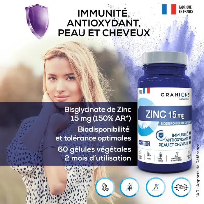 Zinc Bisglycinate 15 mg 60 capsule vegetale 4/7