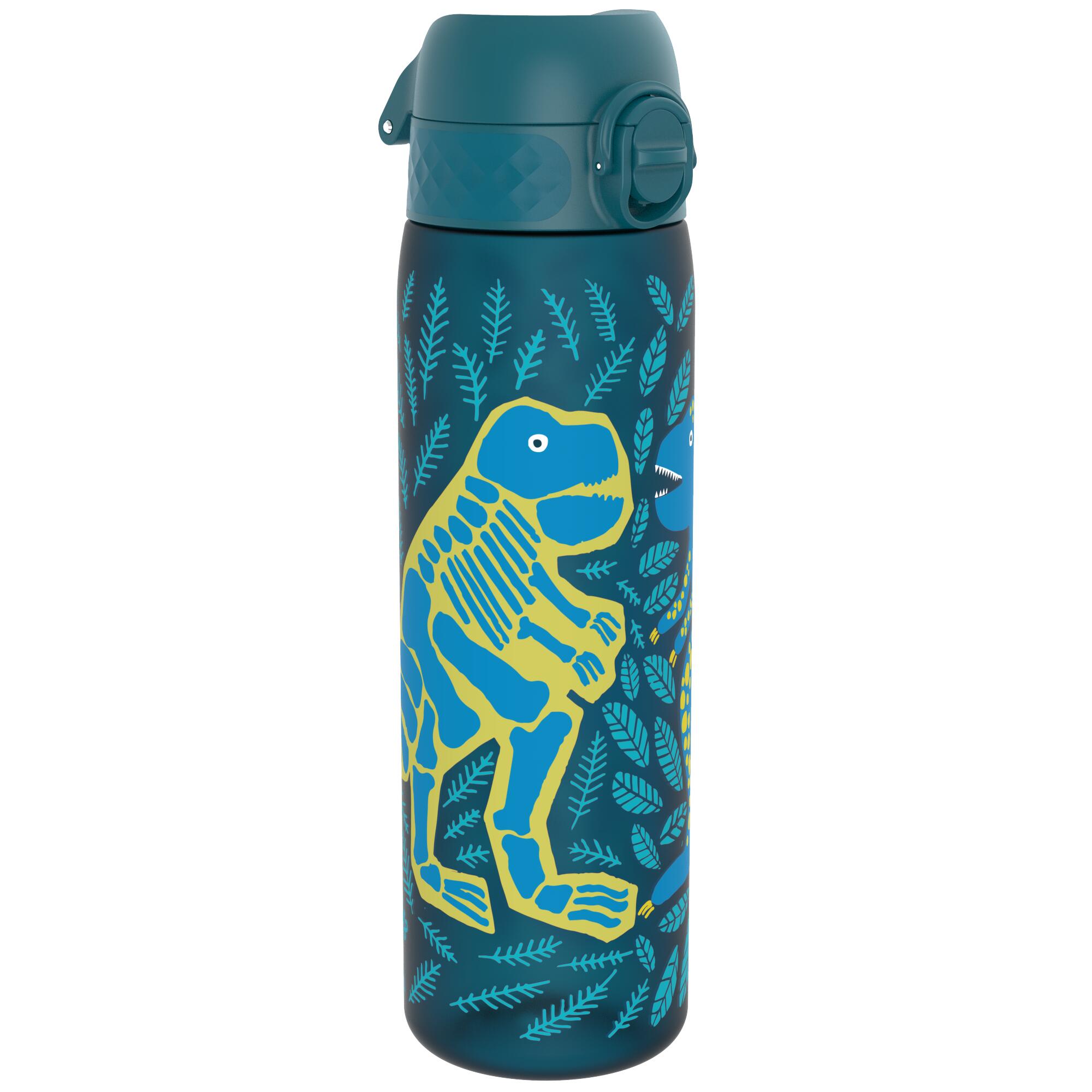 ION8 Leak Proof Slim Water Bottle, Recyclon™, Dinosaurs, 500ml (18oz)
