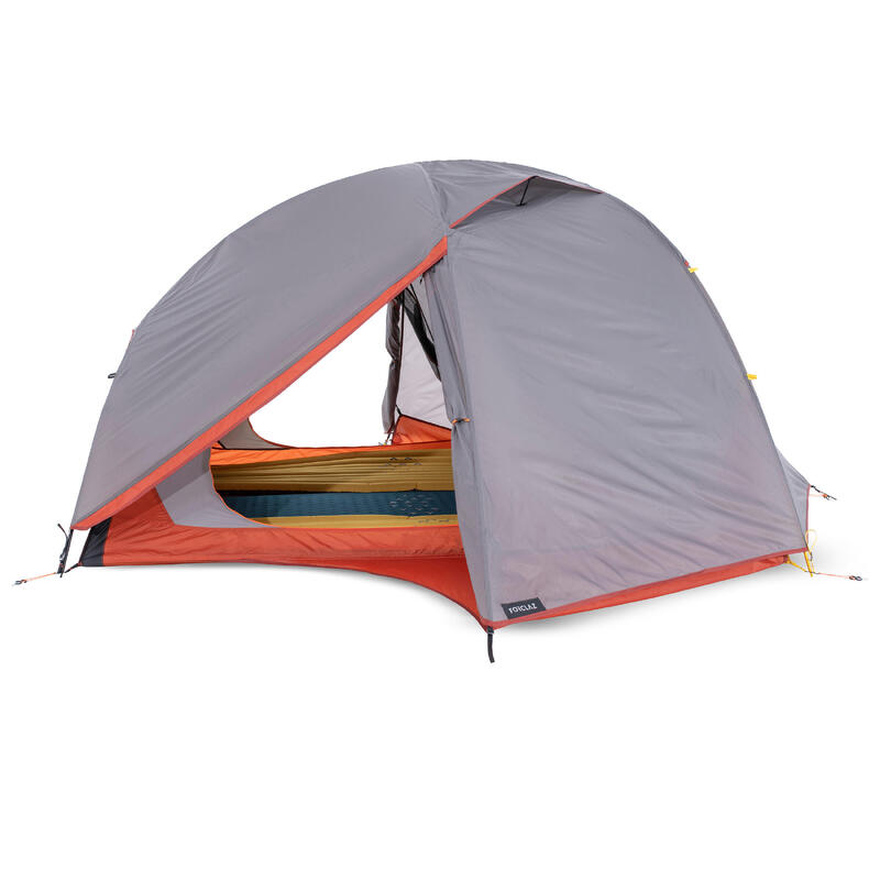 Tweedehands Koepeltent voor trekking MT900 3 personen grijs