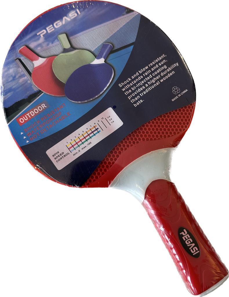 Extérieur table de tennis chauve rouge 3/3