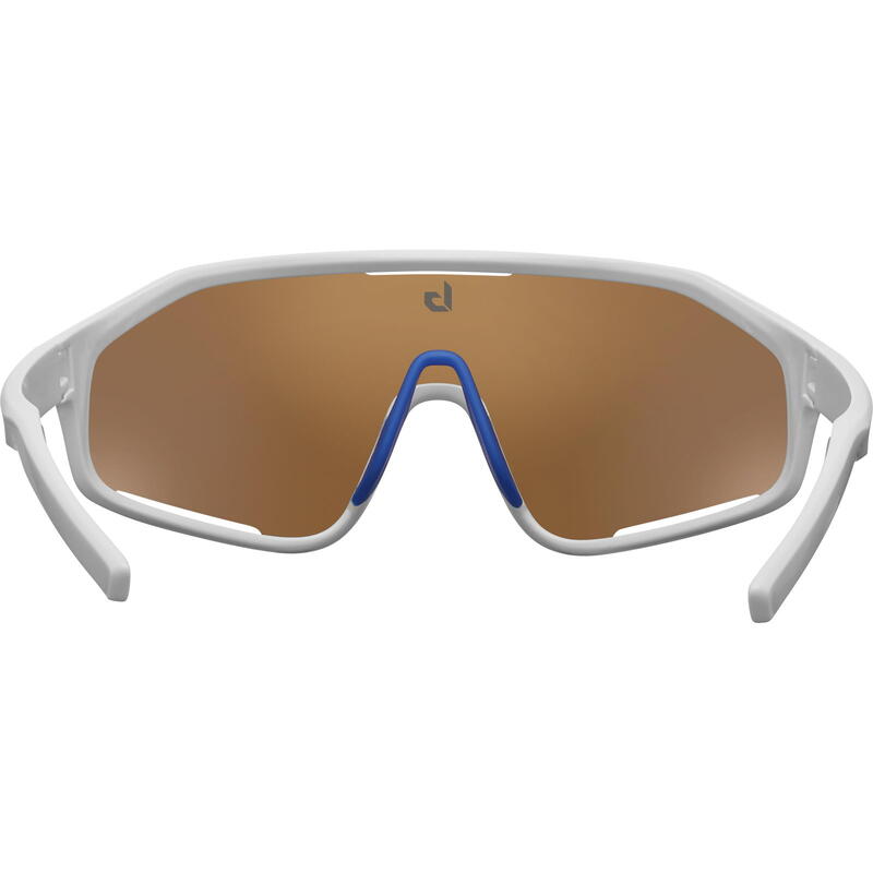 Sportbrille Shifter Brown Blue Cat 3 white shiny