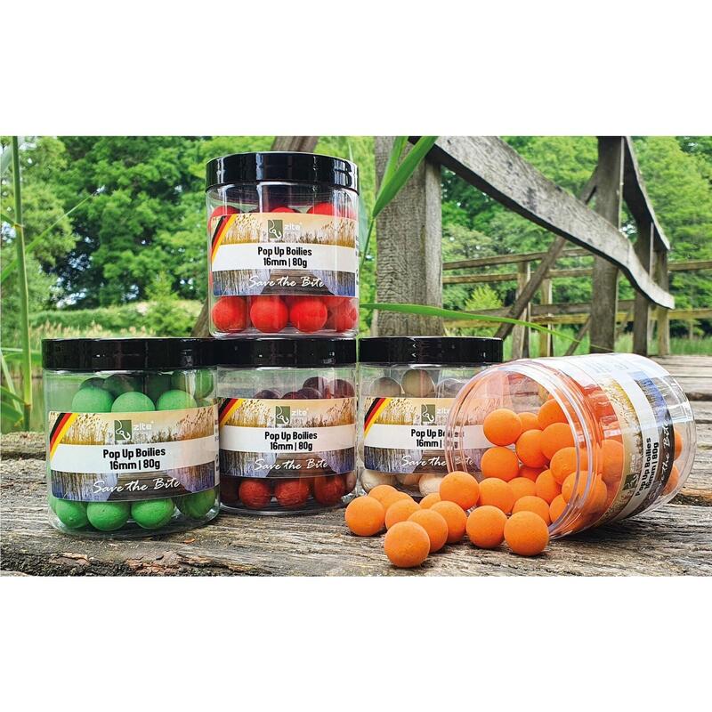 Pop-Up Boilie Set hochfängiges Tutti Frutti Aroma 16 mm Amino Karpfenköder 3x80g