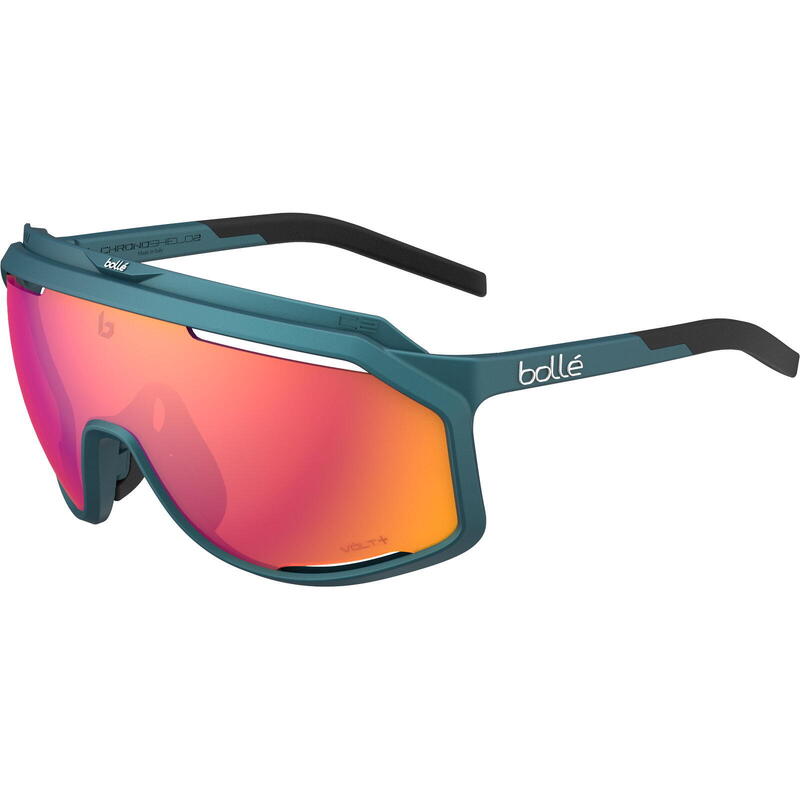 Sportbrille Chronoshield Volt+ Ruby Polarized Cat 3 creator teal metallic