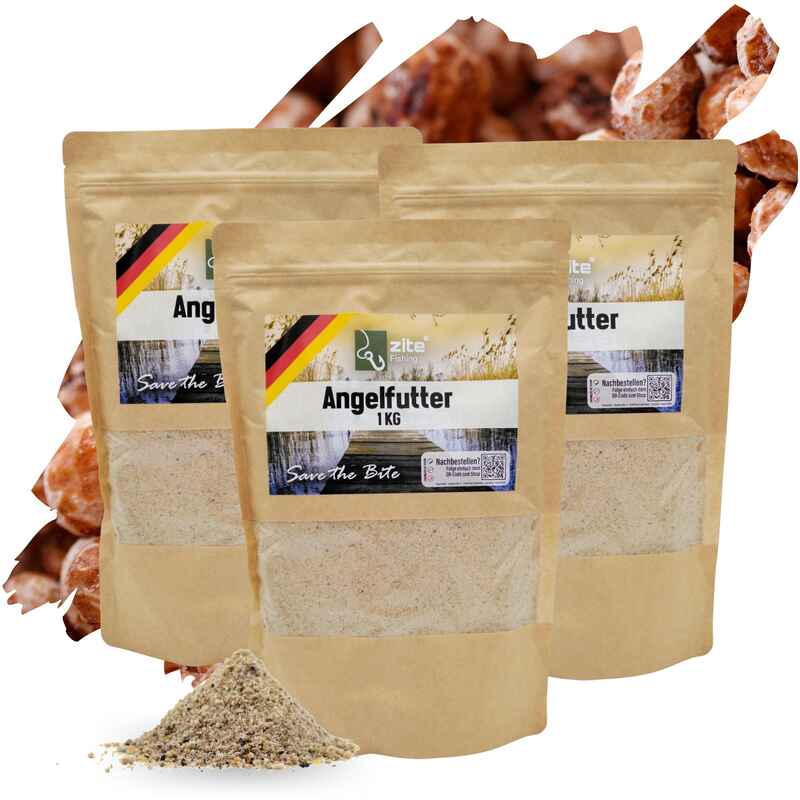 Grundfutter 3x1 kg Powerbait Angelfutter verführerisches Tigernuss Aroma