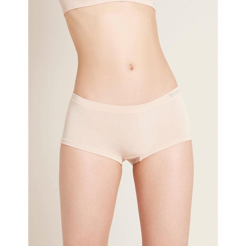 Boody Organic Bamboo 4-Pack Boyleg Brief Womens, Underwear Nude 0