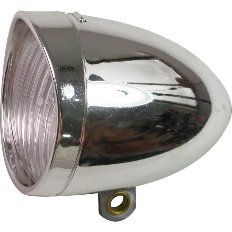 Light koplamp Retro batterij chroom