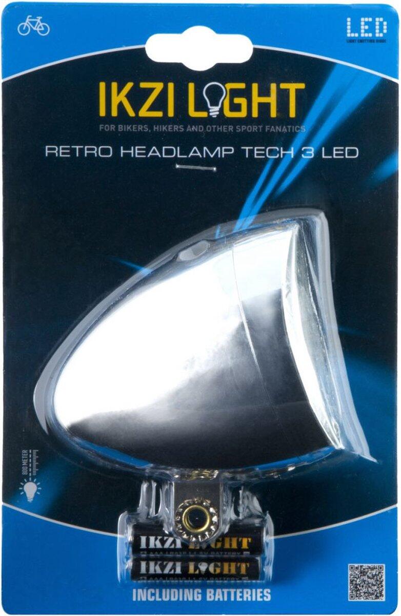Ikzi Faro anteriore LED Retro Cromato a Batterie. 3/3