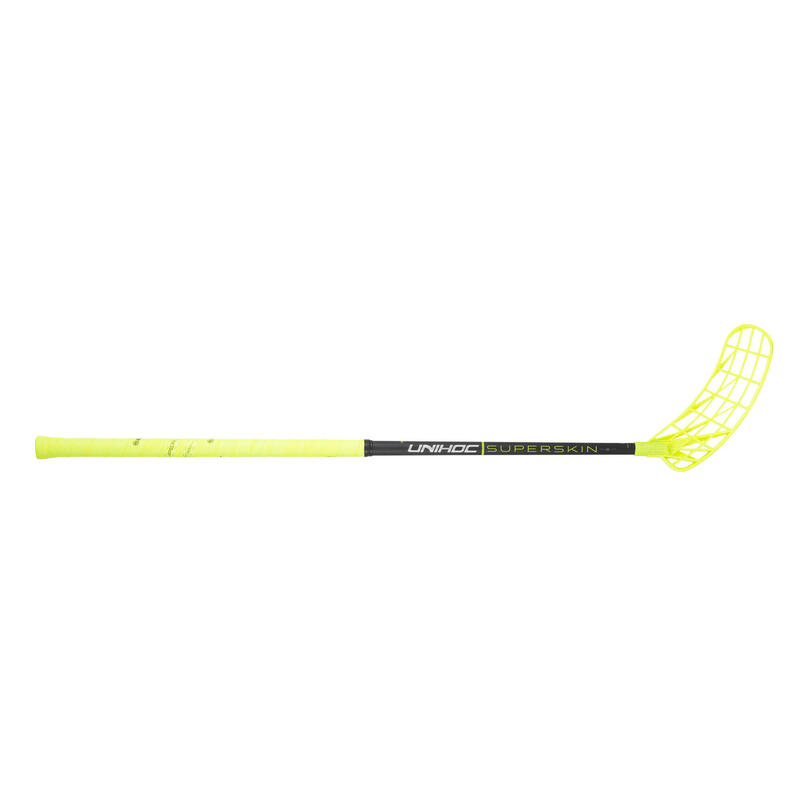 Florbalová hůl Unilite Superskin Mid 29 Neon Yellow, levá