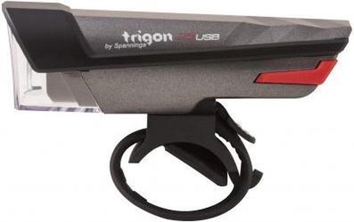 Spanninga Trigon 25 Set II luci bici anteriore 100 lm + posteriore 30 lm USB. 4/6