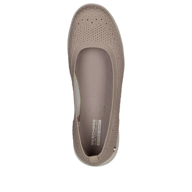 Zapatillas Caminar Mujer Skechers 136251_TPE Topo Sin Cordones