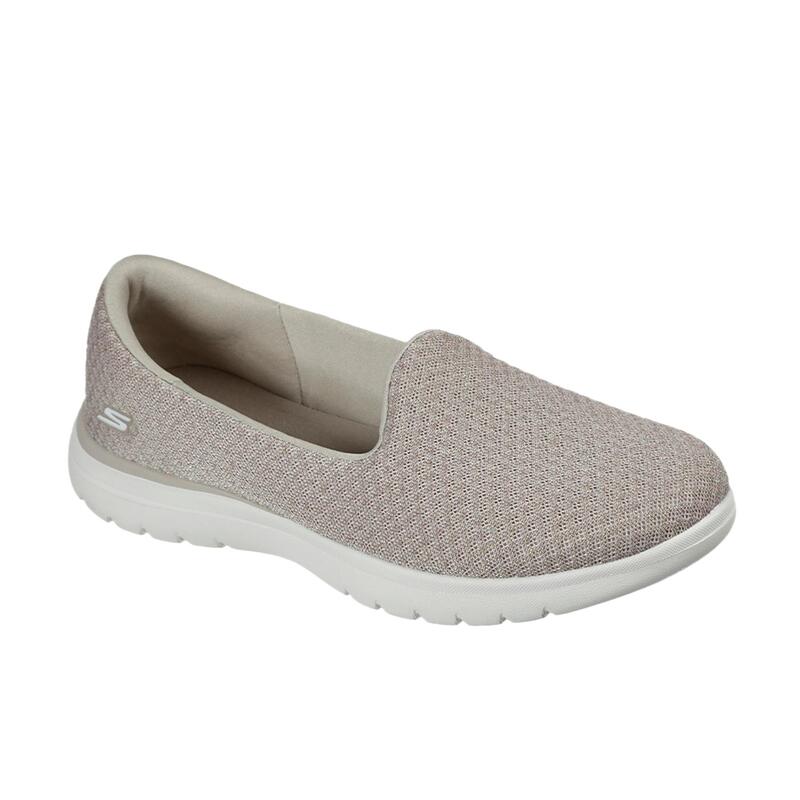 Zapatillas Caminar Mujer Skechers 136408_TPE Topo Sin Cordones