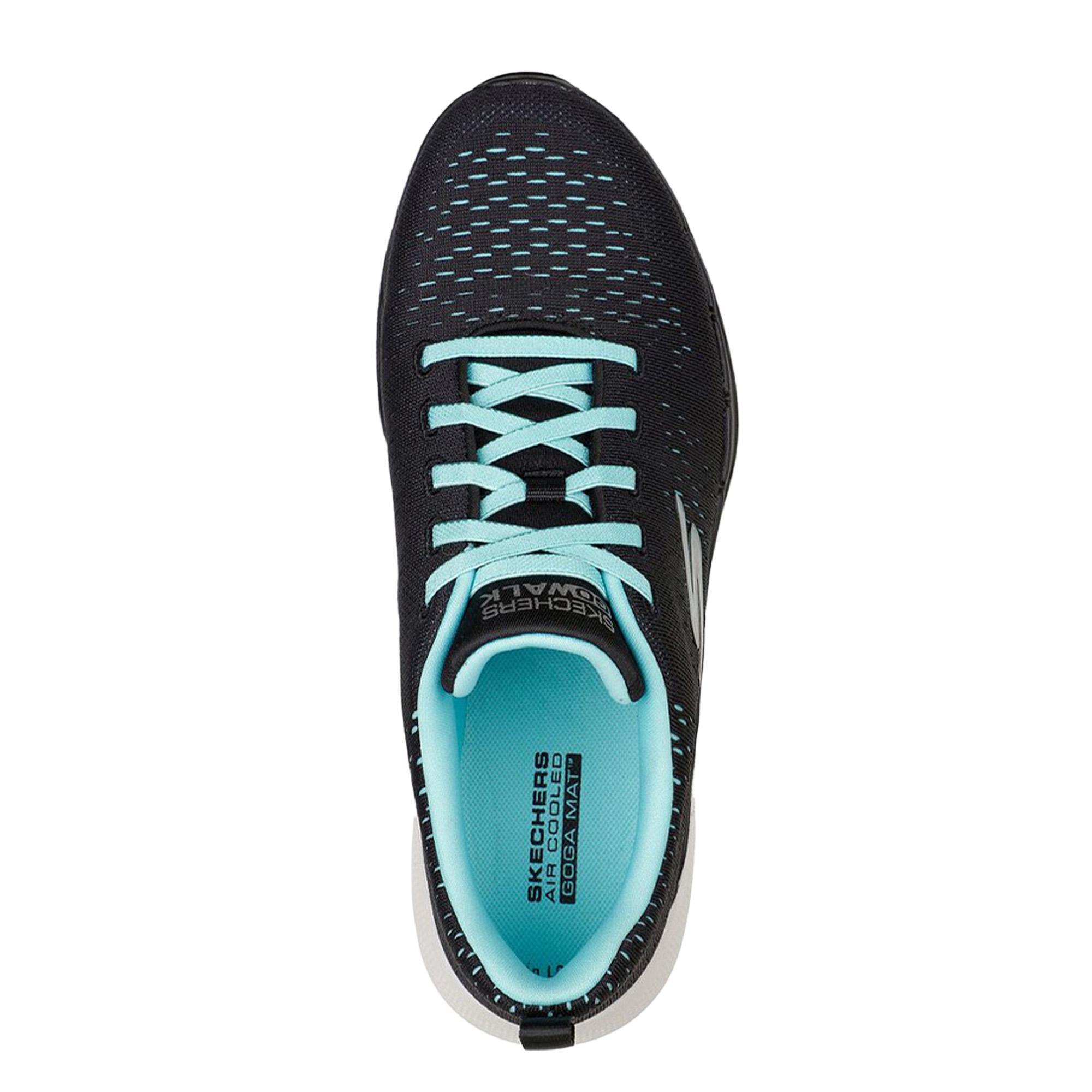 Zapatillas Deportivas Caminar Mujer SKECHERS 124524_BKAQ Negras con Cordones 5/5