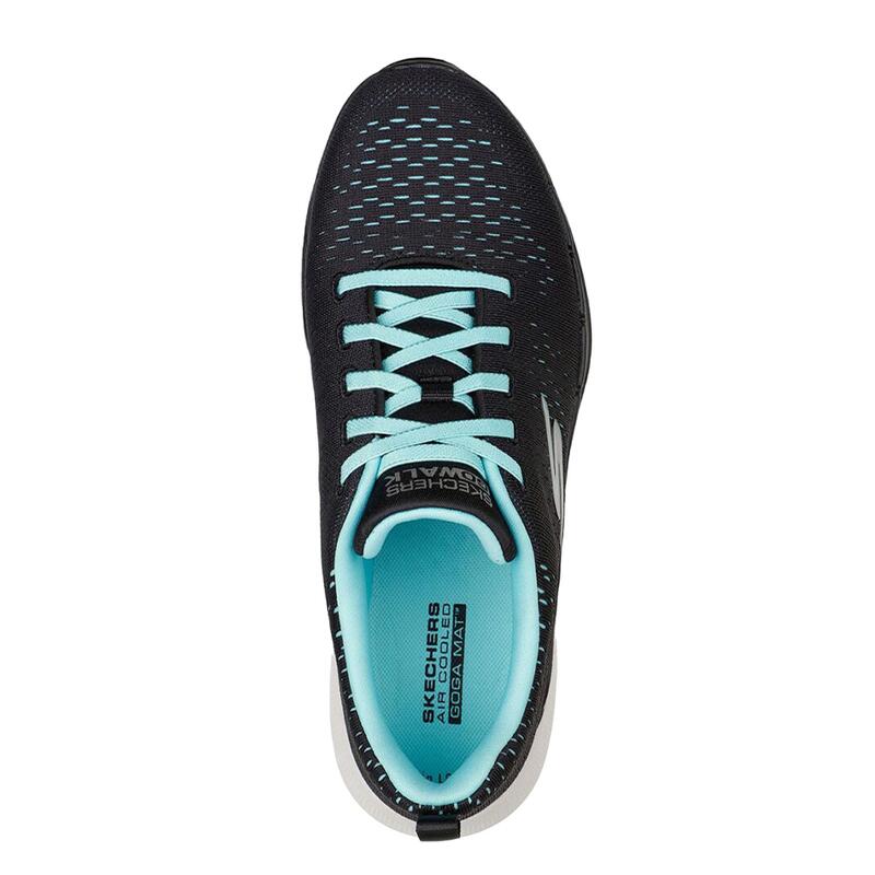 Zapatillas Deportivas Caminar Mujer SKECHERS 124524_BKAQ Negras con Cordones