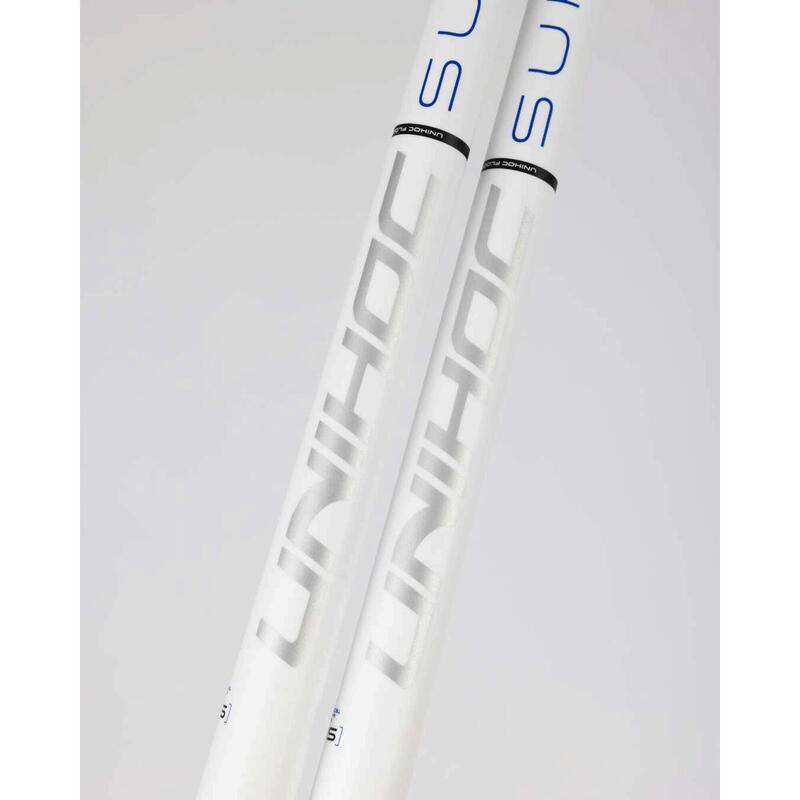 Florbalová hůl Epic Superskin Reg 29 White/Blue, levá