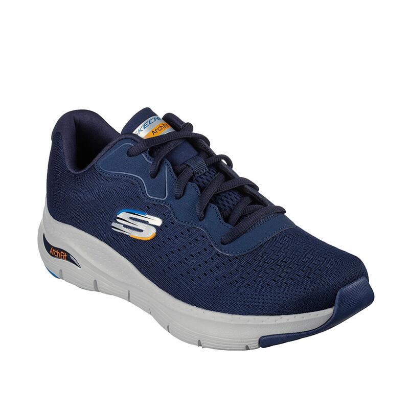 Zapatillas Deportivas Caminar Hombre Skechers 232303_NVY Azul Marino Cordones