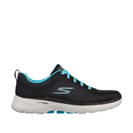 Zapatillas Skechers Mujer Go Walk 6 Negro/Aqua