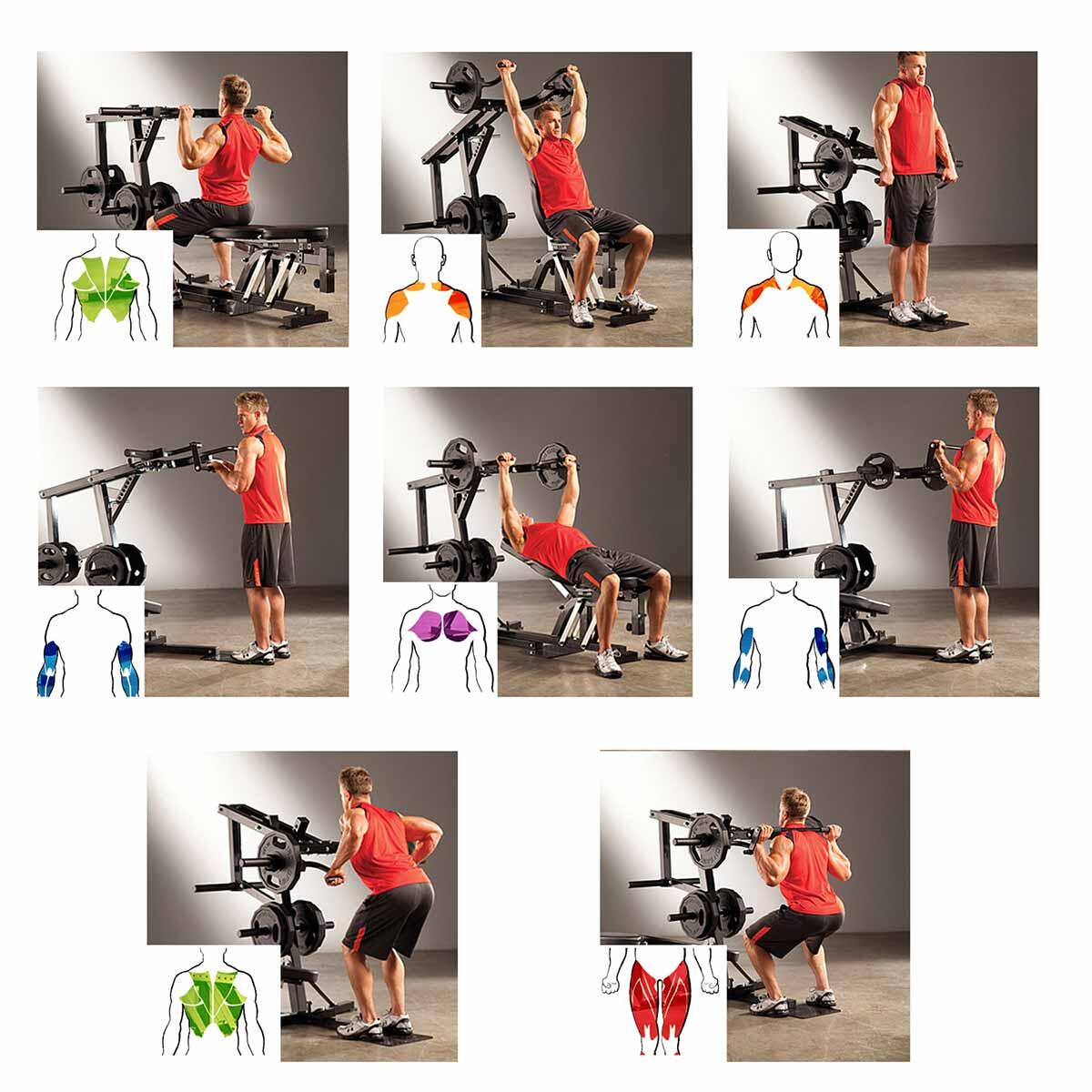 MULTI GYM - LEVERAGE BENCH SYSTEM PM4400 6/8
