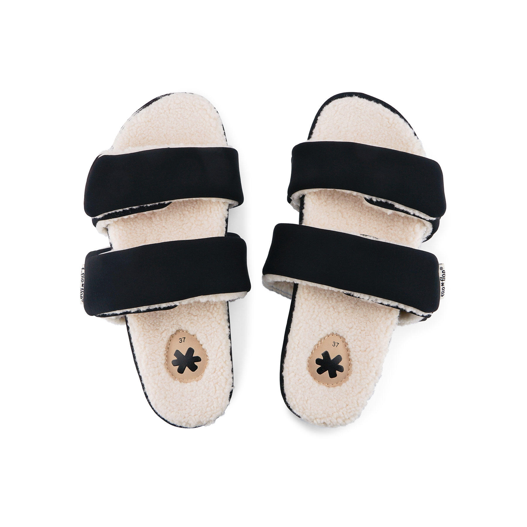 Femme double*strap paddy Slides Noir 3/3