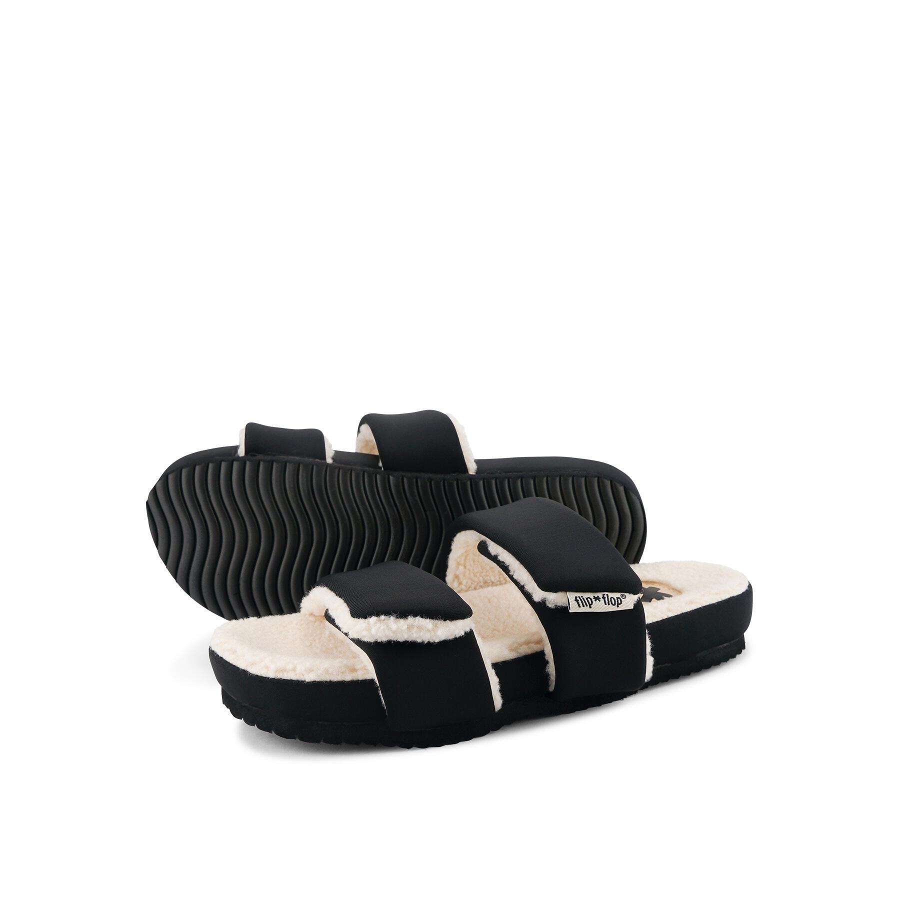 Flip Flop - Femme Double*strap Paddy Slides Noir - Sandales - Noir - 36 - Decathlon