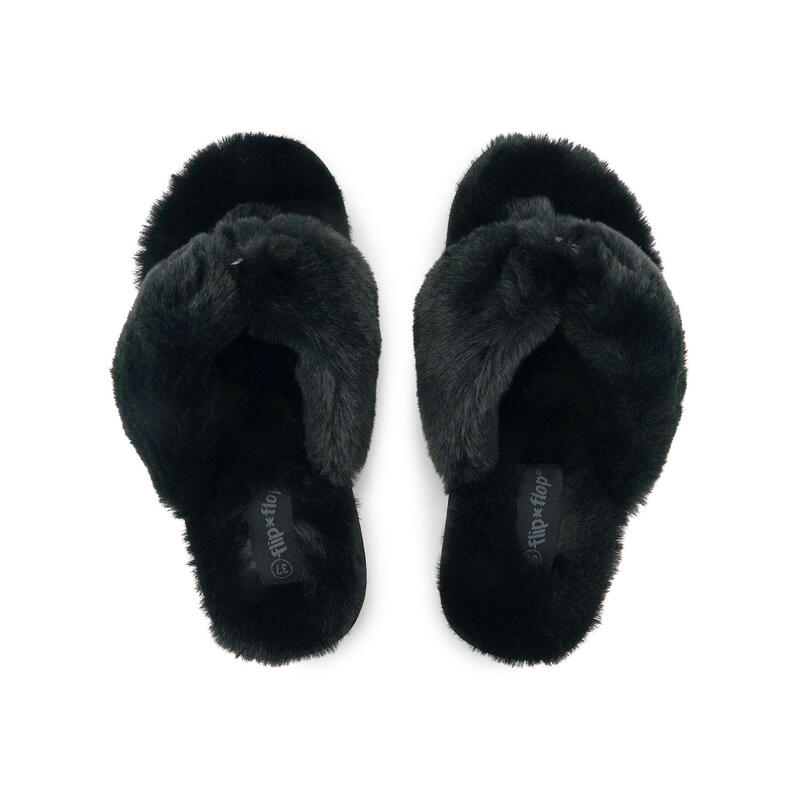 Damen flip*flop original*fur 2 Sandalen Schwarz