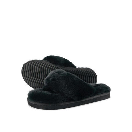 Damen original*fur 2 Sandalen Schwarz