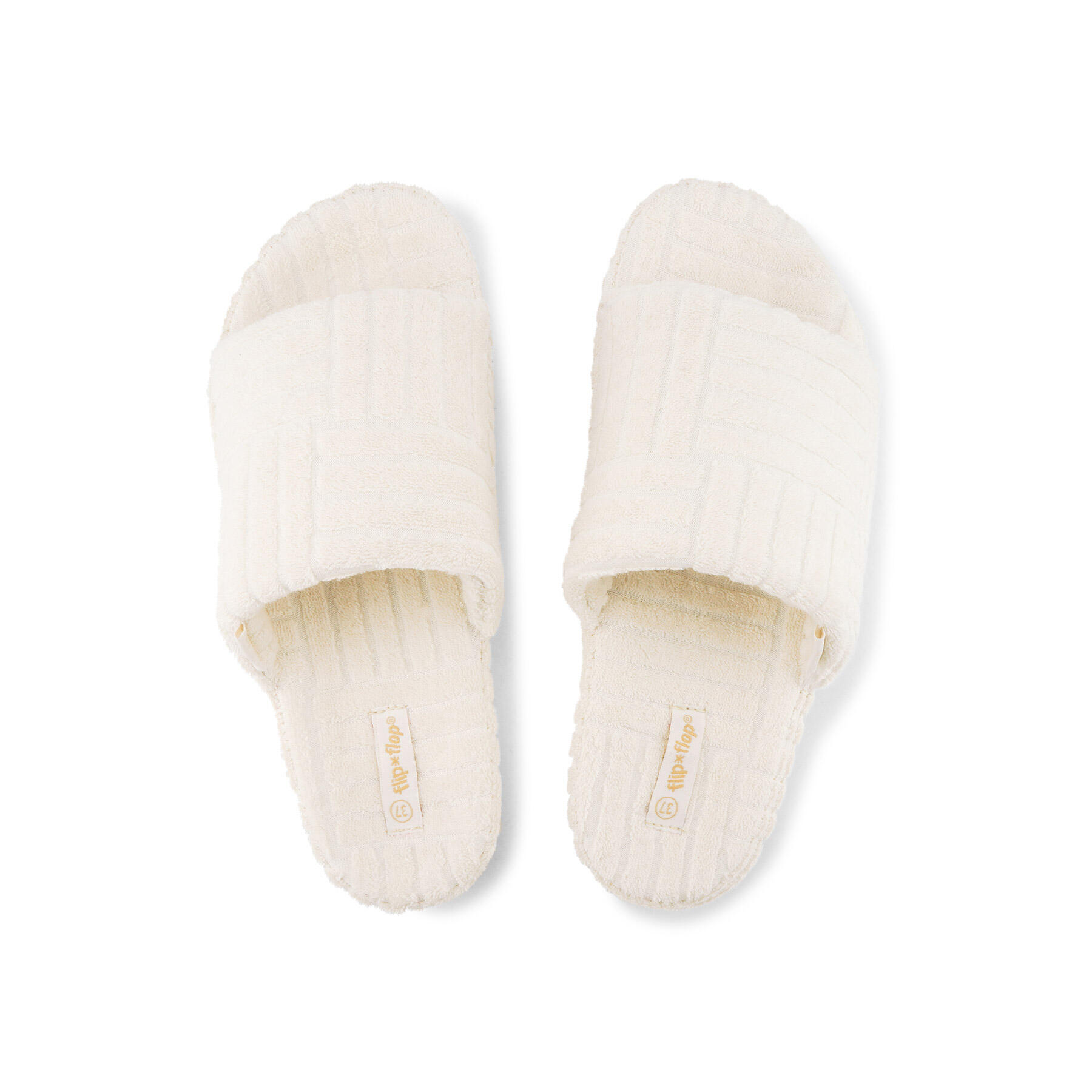 Femme home*frottee Slides Blanc perle 3/3