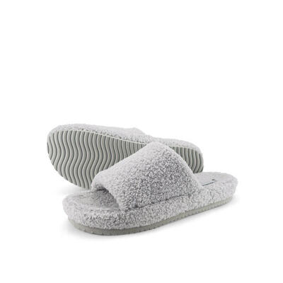 Damen flip*flop home*slide teddy Slides Braun