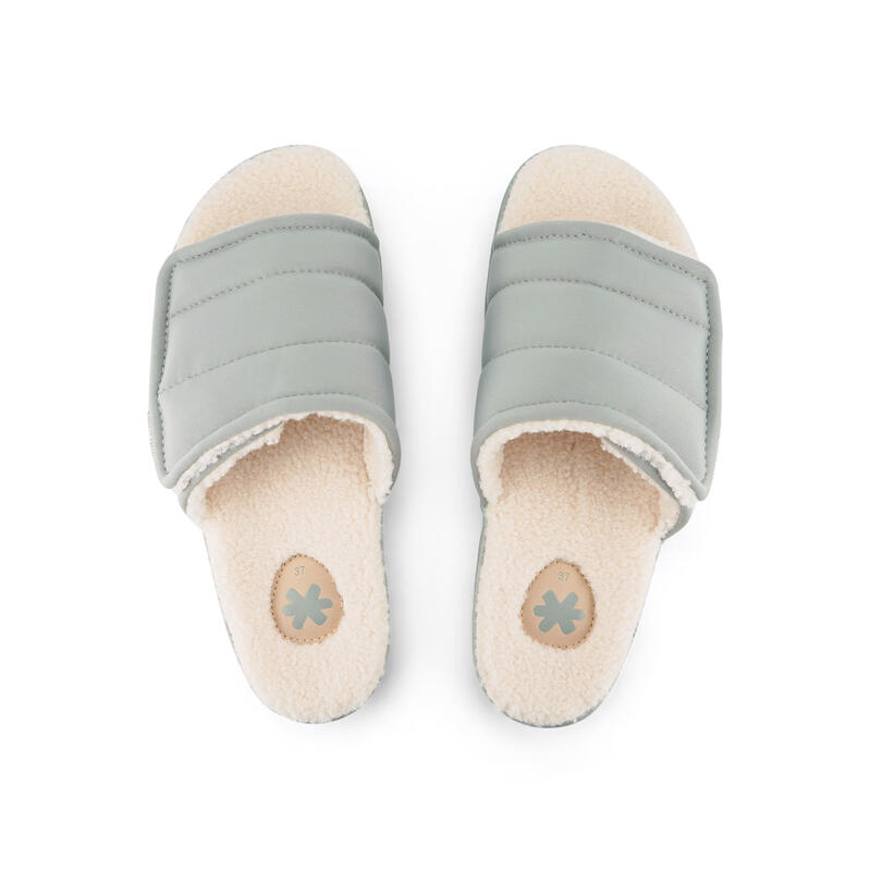 Damen flip*flop slide*velcro paddy Slides Grau