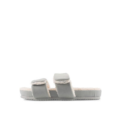 Damen double*strap paddy Slides Grau