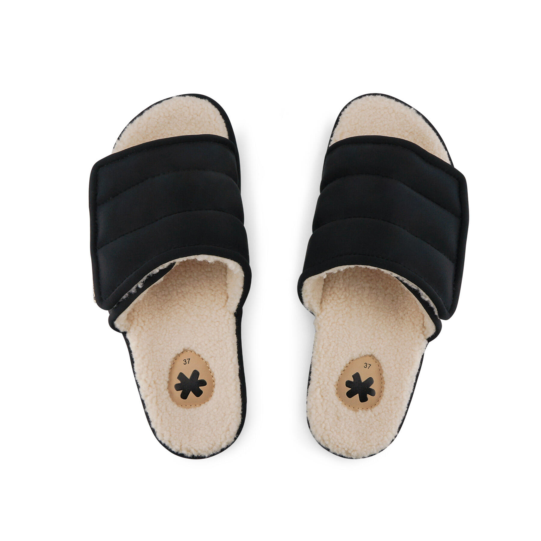 Femme slide*velcro paddy Slides Noir 3/3