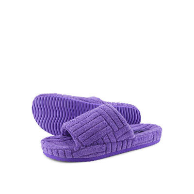 Dames home*frottee slides violet