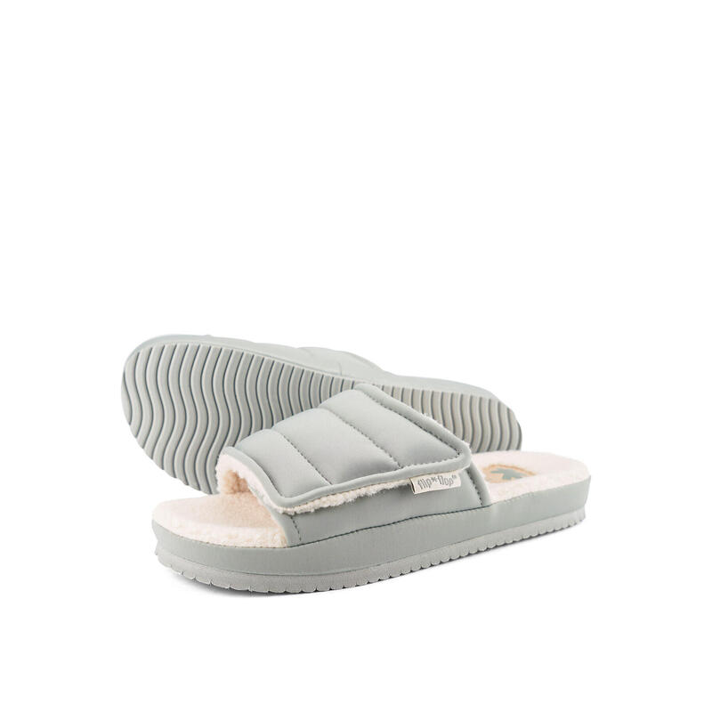 Damen flip*flop slide*velcro paddy Slides Grau