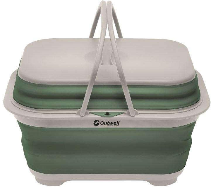 Outwell 651131 Collaps Washing Base with Handle & Lid Shadow Green 1/2