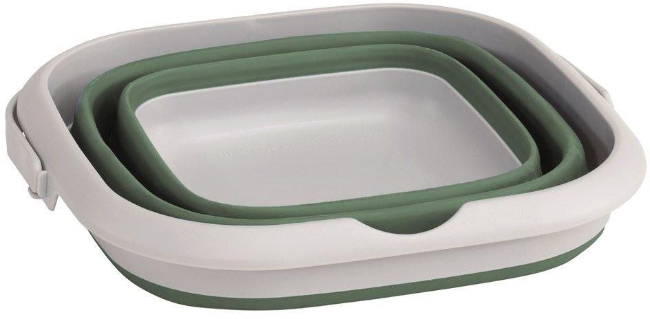 Wiadro Outwell Collaps Bucket Square w/lid - shadow green 3/6