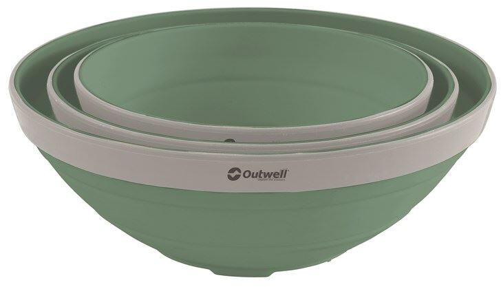 Miski turystyczne Outwell Collaps Bowl Set - shadow green